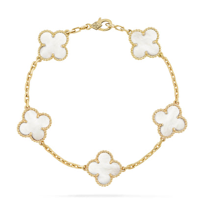PULSERA VAN CLEEF | Bañada en oro de 18k