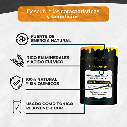 Vital Honey Shilajit | Dilata tus vasos, potencia tu fuerza: más flujo y más enegia