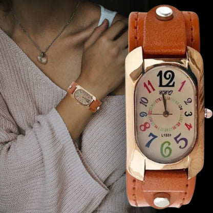🤩 SUPER OFERTA SOLO POR HOY 70% DESCUENTO RELOJ VINTAGE DE CUERO