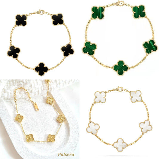 PULSERA VAN CLEEF | Bañada en oro de 18k