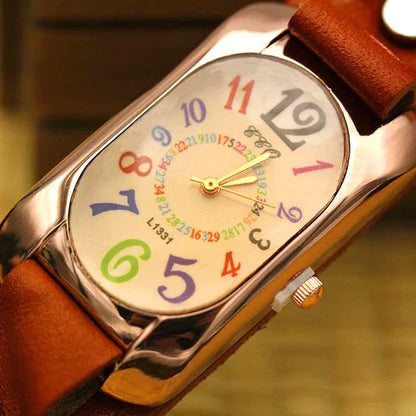 🤩 SUPER OFERTA SOLO POR HOY 70% DESCUENTO RELOJ VINTAGE DE CUERO