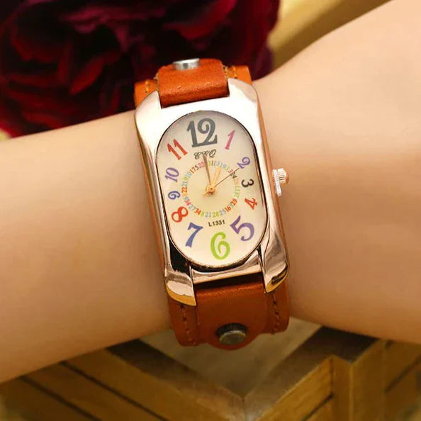 🤩 SUPER OFERTA SOLO POR HOY 70% DESCUENTO RELOJ VINTAGE DE CUERO