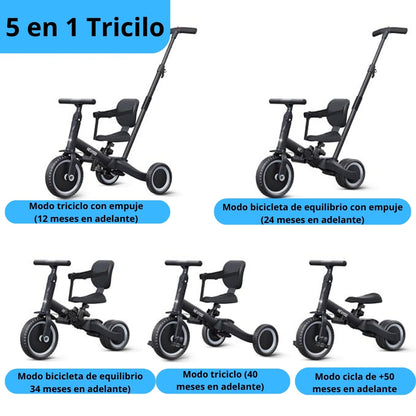 GrowBike 5en1 – comunica evolución, crecimiento y versatilidad.