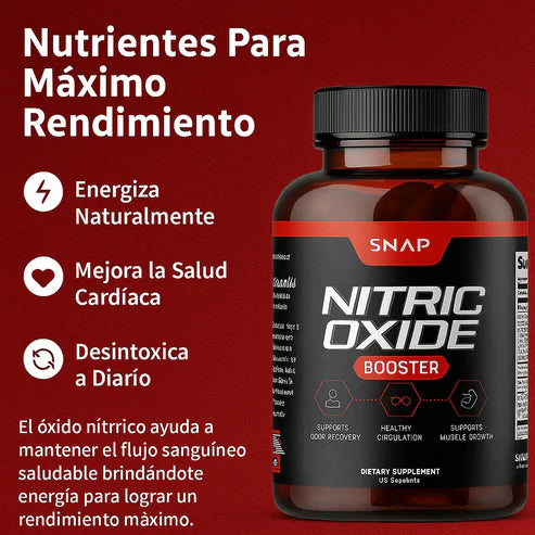 Nitric Oxide Booster | Potencia tu rendimiento al máximo con cada capsula